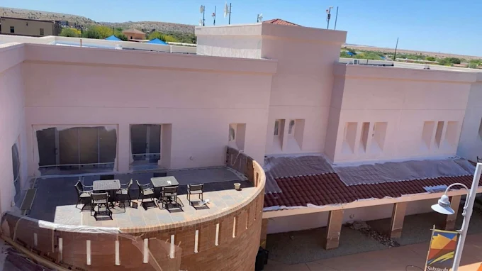 Commercial building exterior coating
